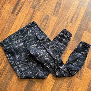 lululemon athletica Kids' Black and Gray Patterned Leggings